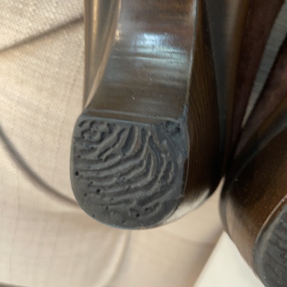 DANSKO Brown Leather Suede Slip on Heels/Clogs - Picture 7 of 10